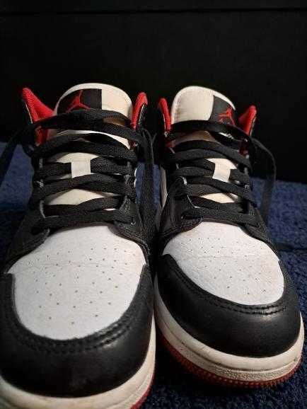 NIKE AIR JORDAN 1 retro mid blaack gym red rozm. 38,5