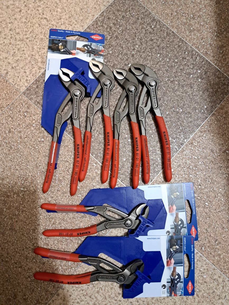 Knipex Cobra 180, 150  szczypce nowe oryginał