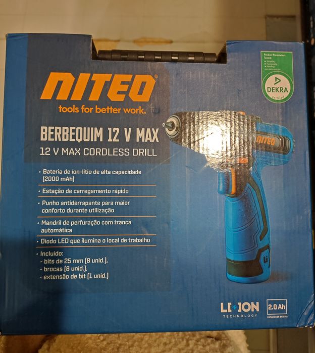 Berbequim 12 v max da Niteo