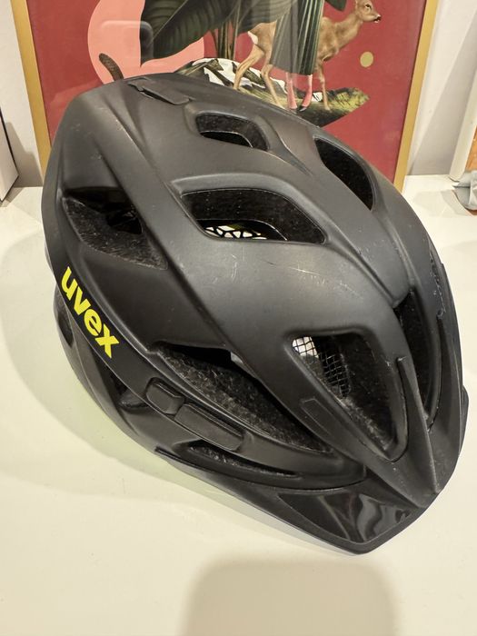 Kask Uvex active cc czarny/zółty