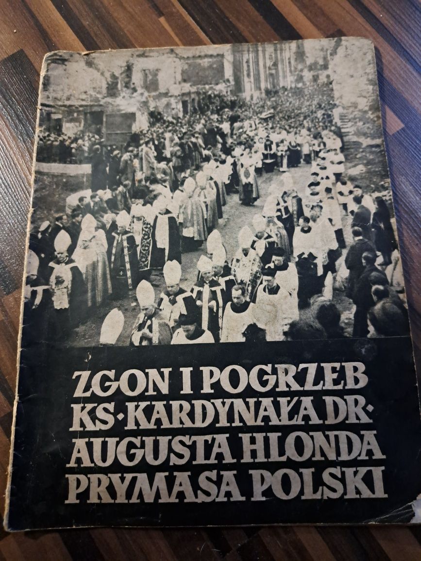 Stare czasopismo Śmierć i pogrzeb ks.Kardynała Augusta Hlonda 1949