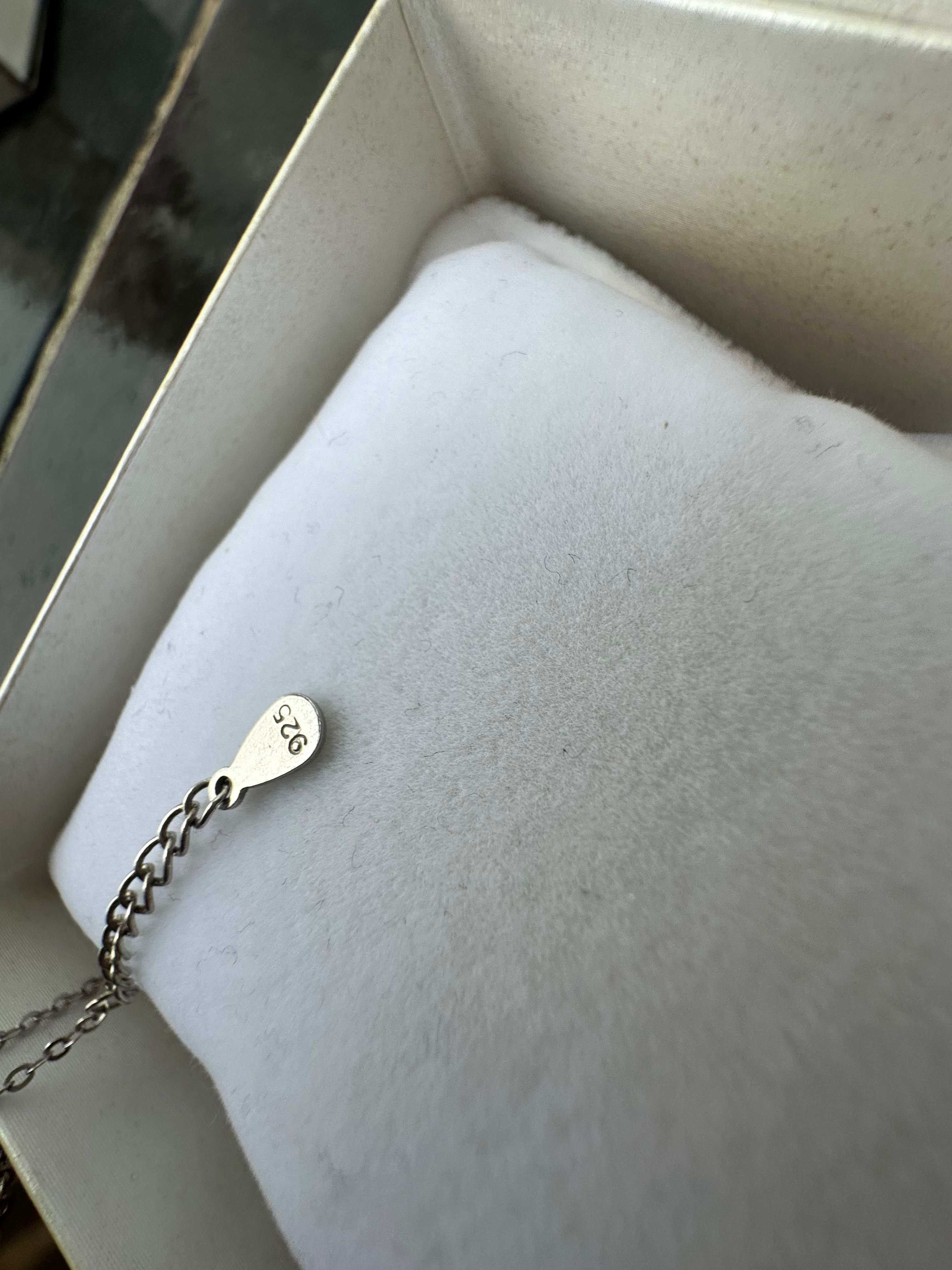 naszyjnik srebrny z serduszkiem serce z cyrkoniami srebro próba 925