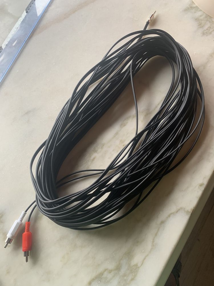 20m cabo jack 3.5 e 2xRCA