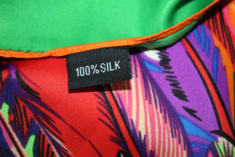 C1-4 Ogromna Jedwabna Chusta SILK Prezent 130x130