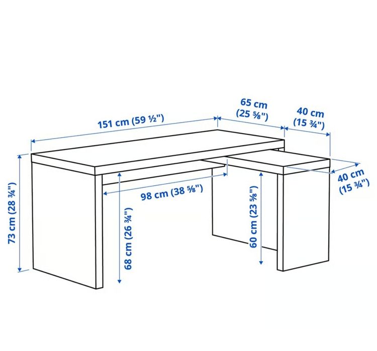 Biurko Ikea MALM