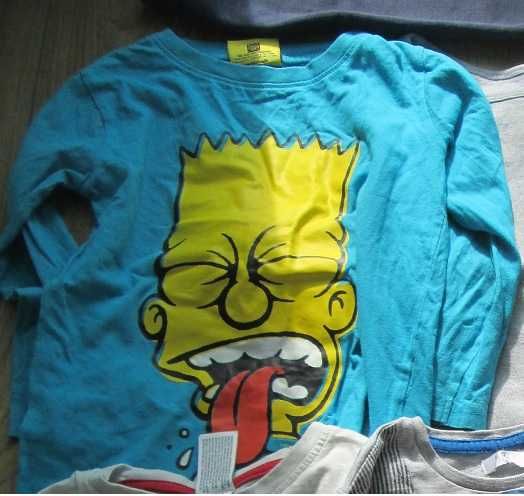 bluzka 110 długi rękaw Bart Simpson