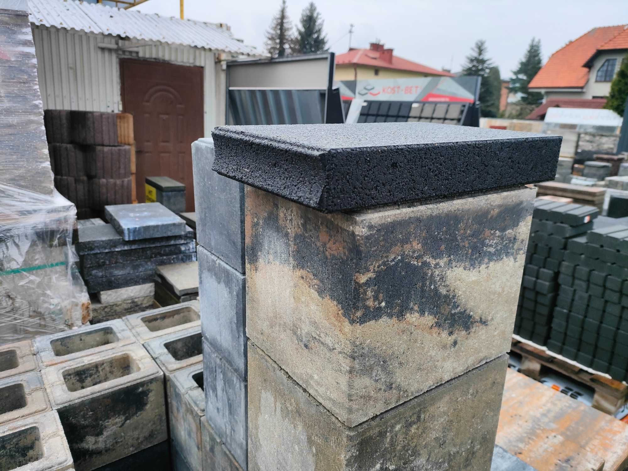 Daszek 33x20x5 cm Przykrywka na słupek ogrodzenie mur płot kapelusz