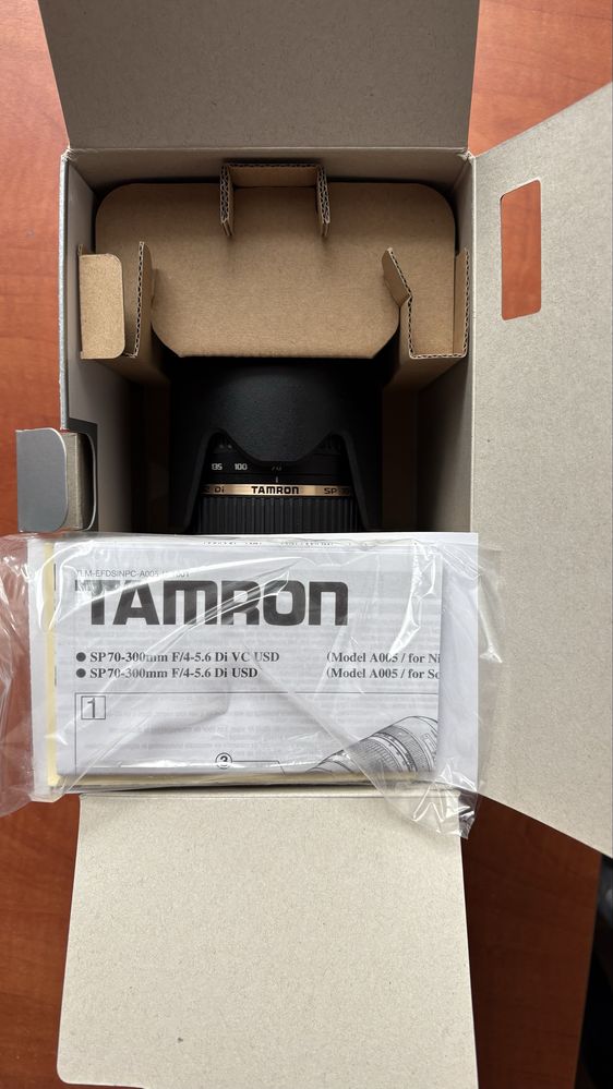 Nikon Tamron SP 70-300 mm f/4-5.6 Di VC USD jak NOWY,
