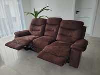 Sofa/kanapa salon RTV relax 2os+3os jak nowe.