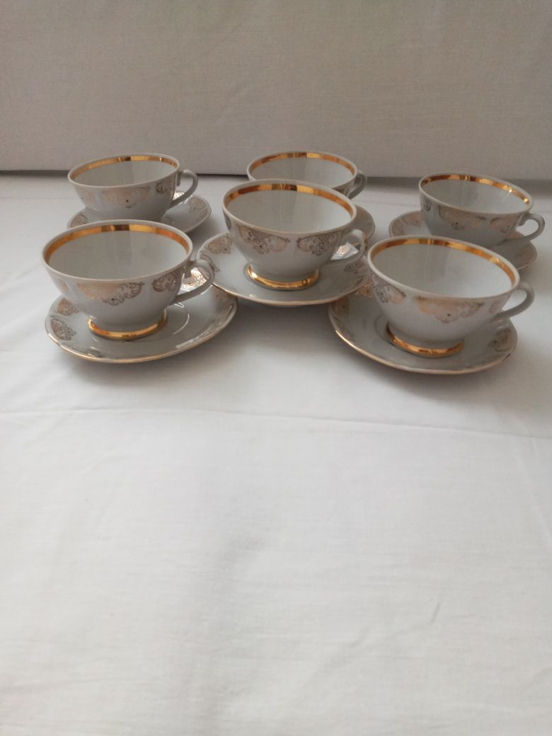 Чашки чайные с блюдцами из СССР . Цена за все