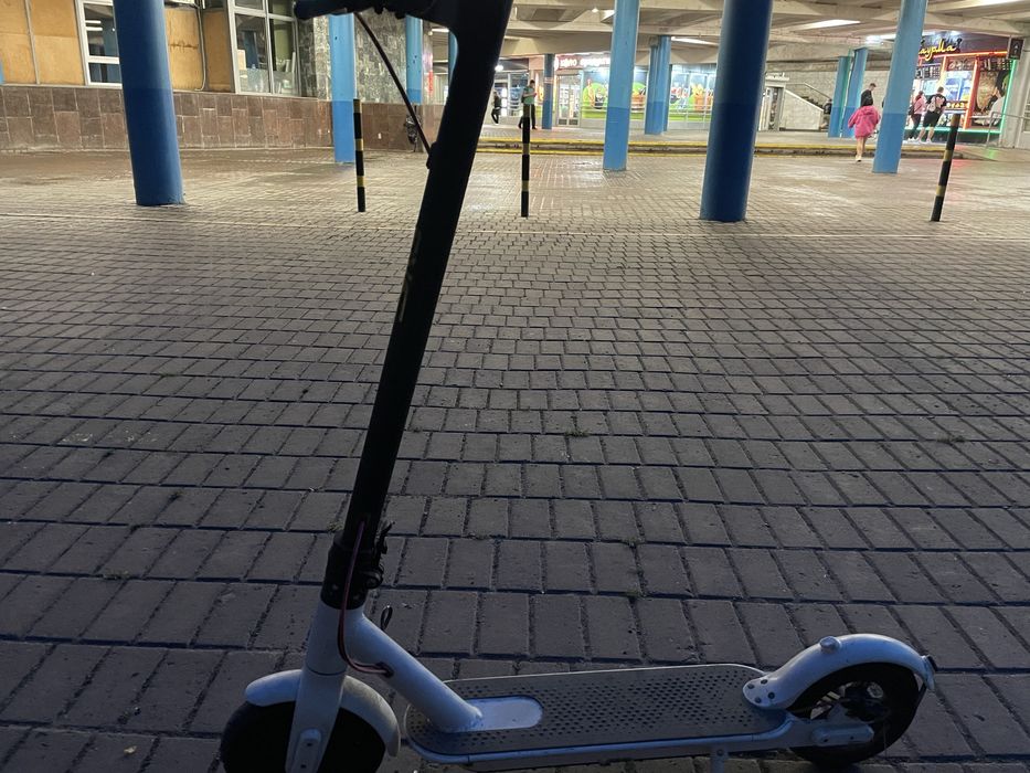 самокат xiomi белый