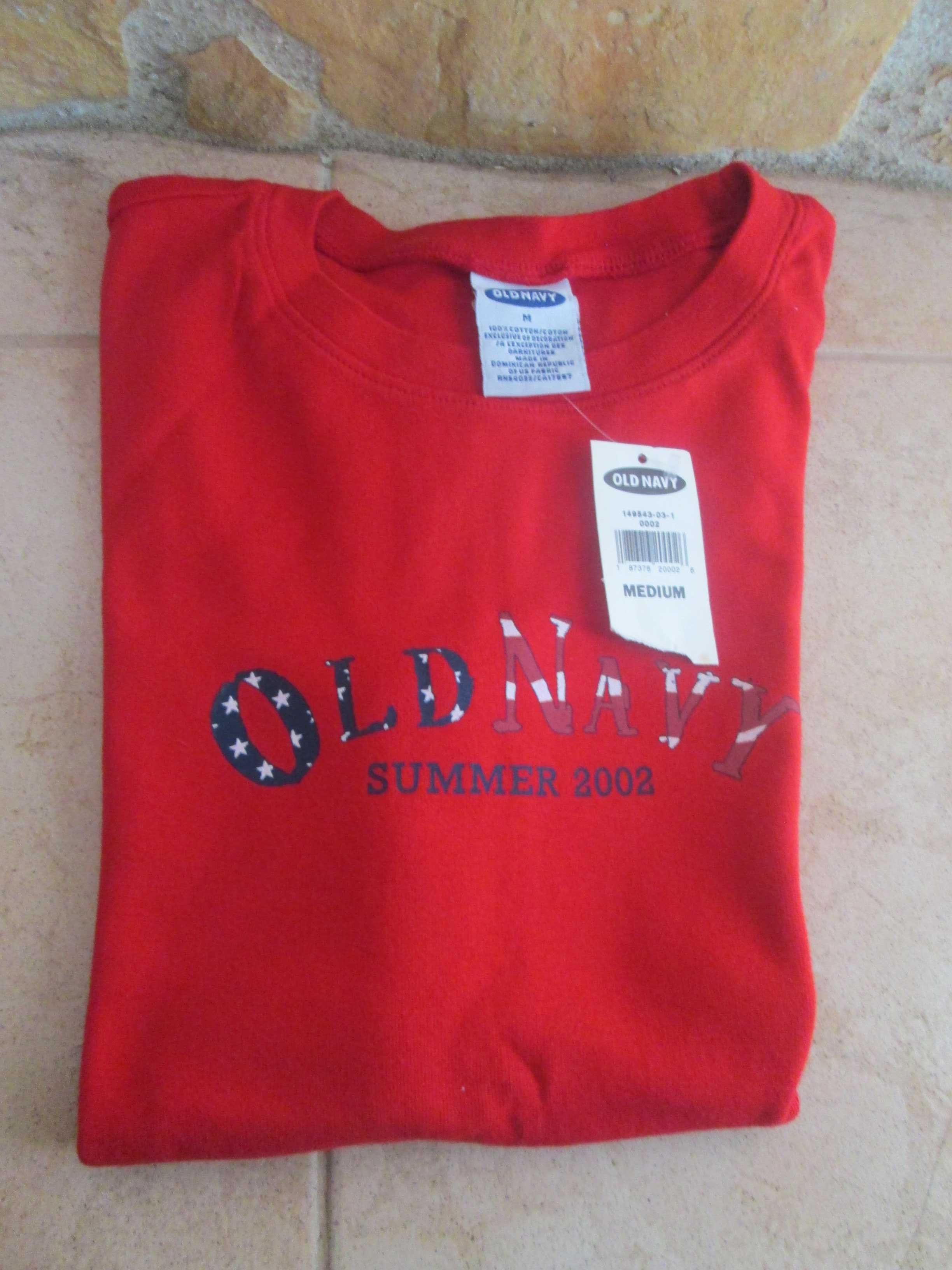 T-Shirt Old Navy 100% algodão, Tam: M - NOVO