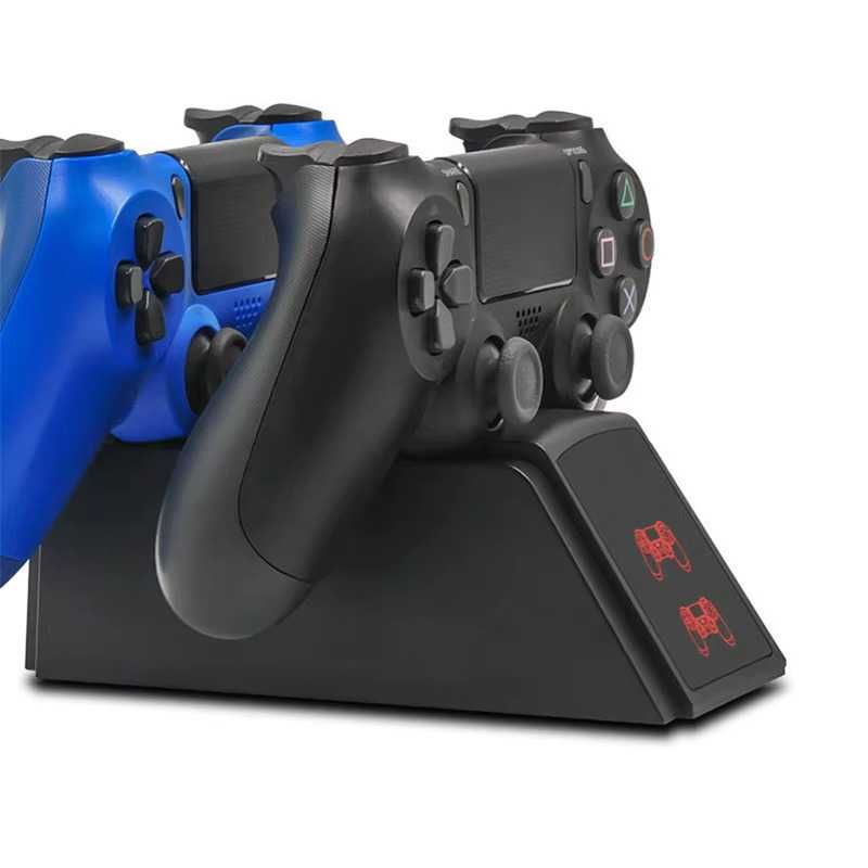 PS4 Carregamento Rápido Dock Carregador Duplo com Indicador de Carga