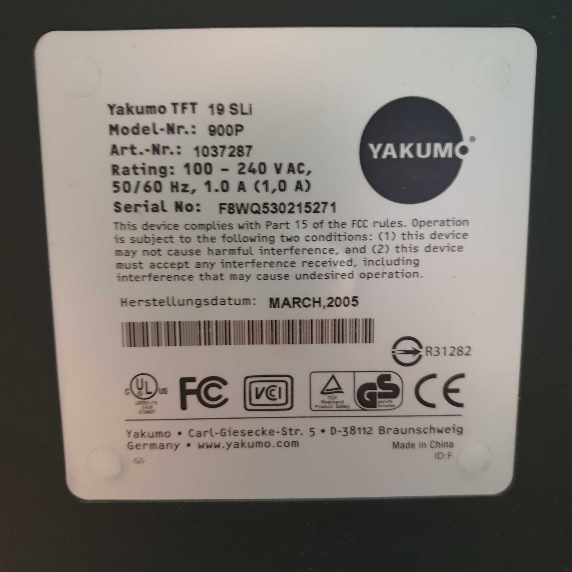 Monitory do kompa YAKUMO i SAMSUNG