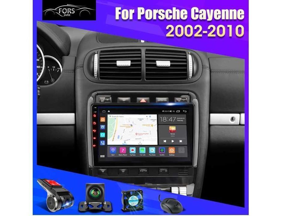 Radio samochodowe Android Porsche Cayenne (9", UV) 2002.-2010