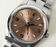 Rolex Air King 14000M Salmon Dial Full Set 34mm Full Set