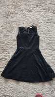 Sukienka czarna Cubus dla dziewczynki elegancka koronkowa roz.146/152