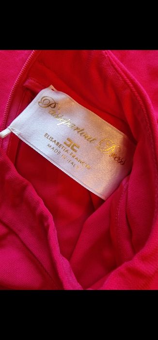 Elisabetta Franchi sukienka karmazynowa M