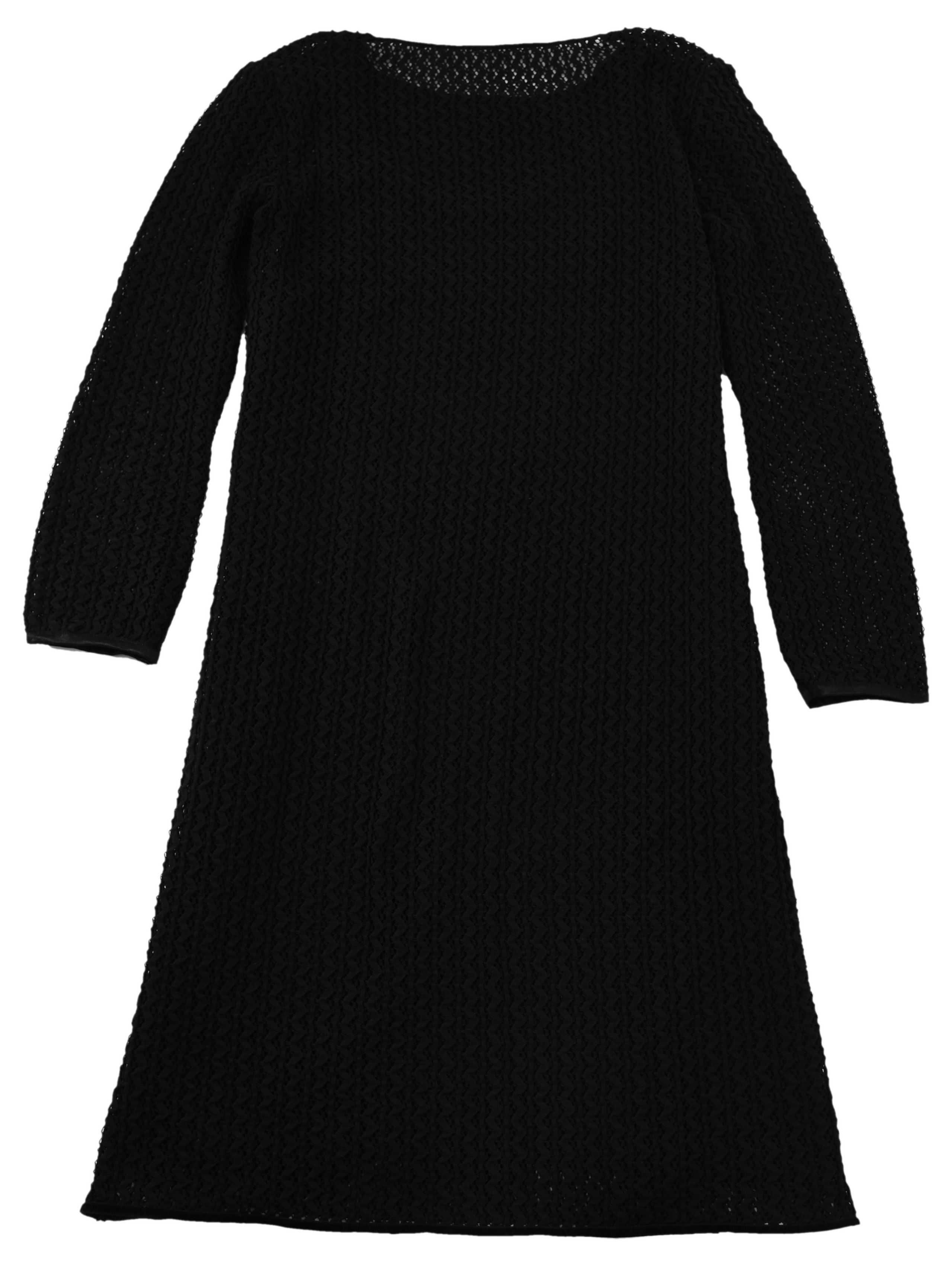 ARMANI JEANS sukienka siatka koronka czarna 42