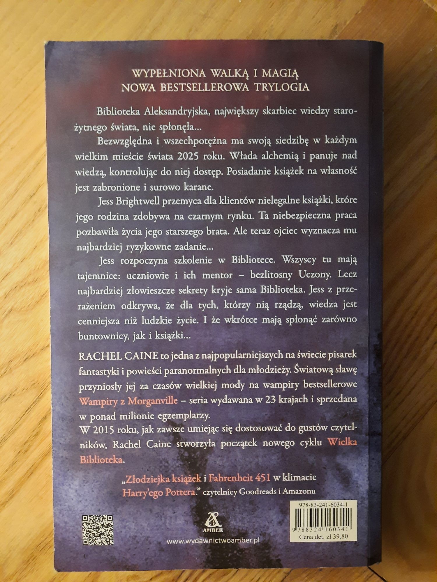 Książka Atrament i krew Rachel Caine