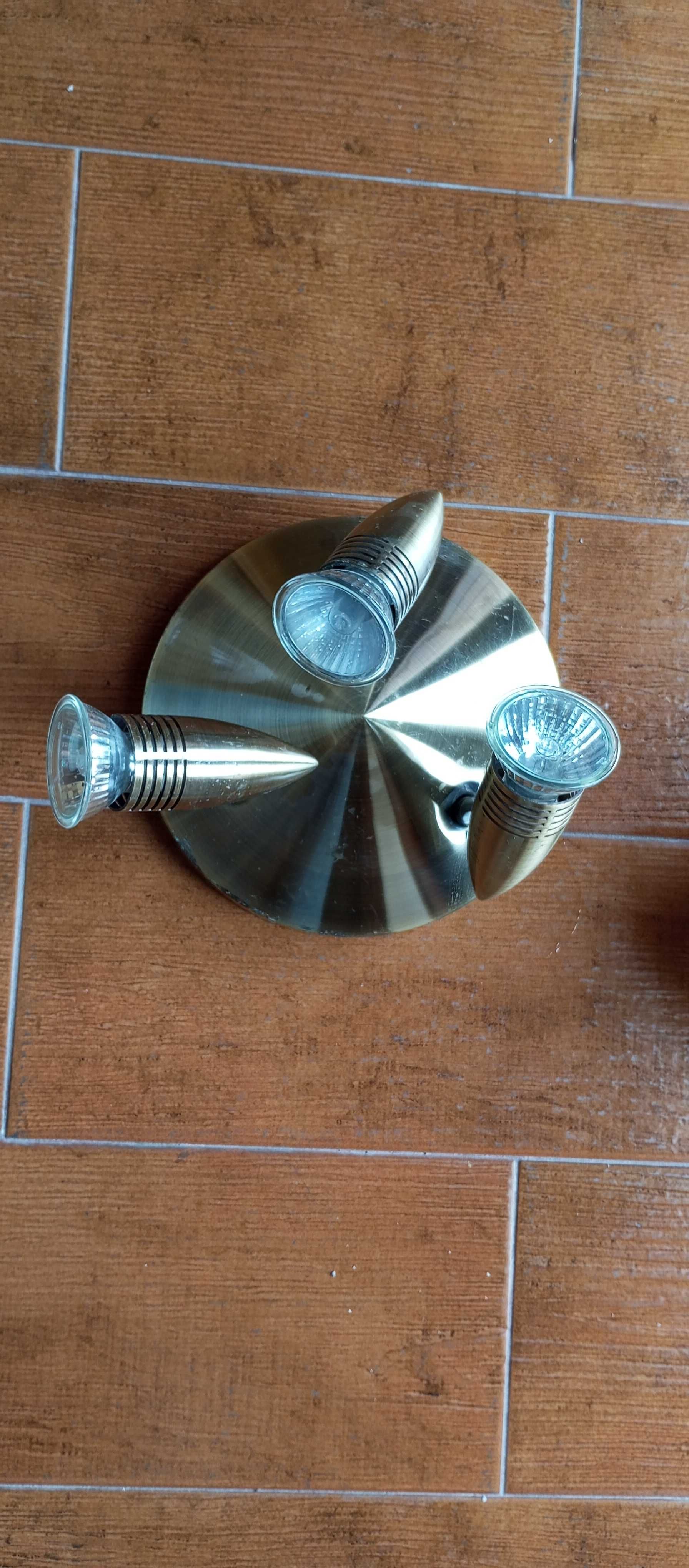 Candeeiro de Teto Halogêneo 3 Focos