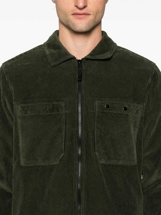 Сорочка STONE ISLAND 11604 Organic Cotton Corduroy Overshirt Green