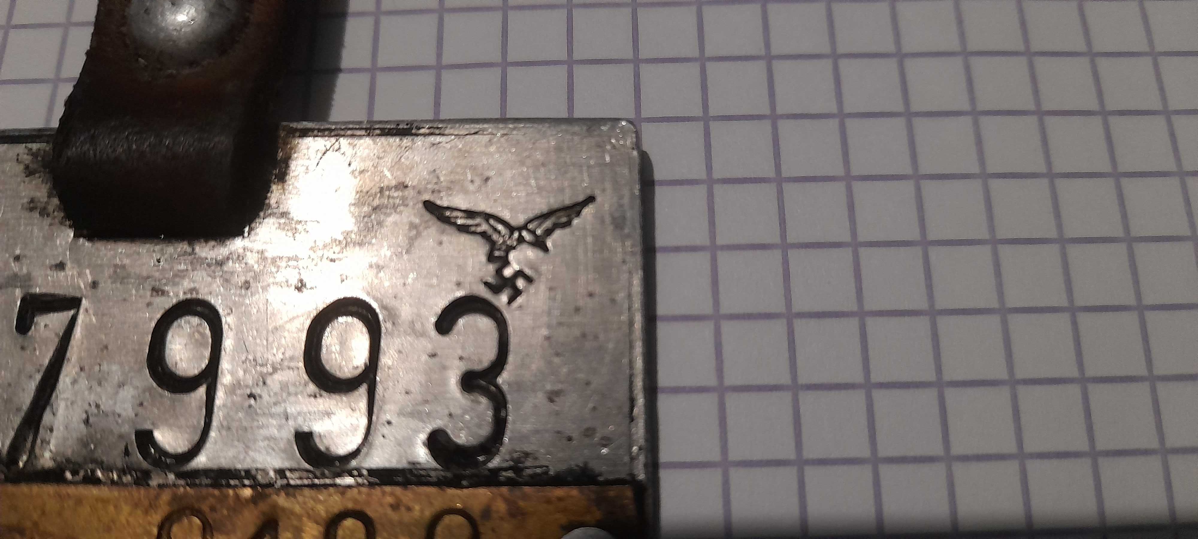 identyfikator Luftwaffe wojskowy, lotnisko Sorau 1939r (Żary) rzesza