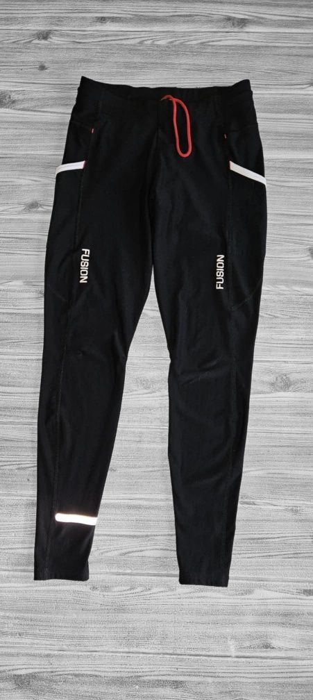 Legginsy męskie Fusion C3 sportowe biegowe treningowe rowerowe getry S