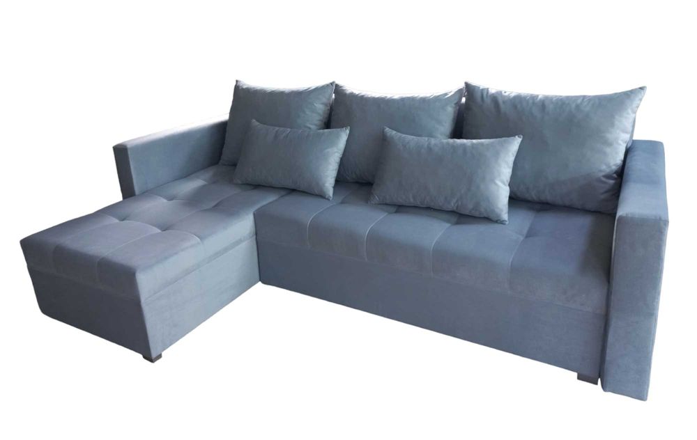 Narożnik HEL z funkcją spania pikowany w różnych kolorach