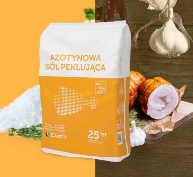 Сіль нітритна, 25 кг Польща, Ciech. Соль нитритная 05-06%