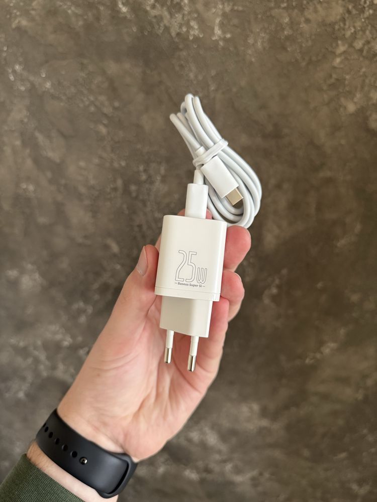 Комплект зарядки Baseus Super Silicone PD Charger 25W