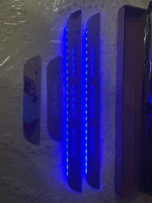 Світлодіодний поріг на двері авто Volkswagen Passat B5, B6, B7