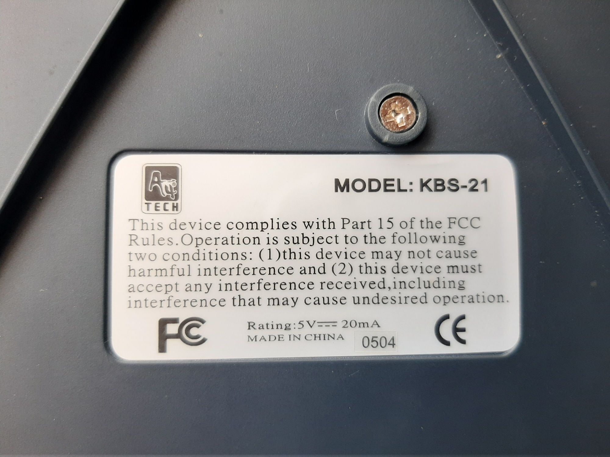 Клавіатура А4 Tech KBS-21