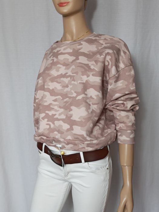 Sg Bluza damska 40 , 42 w moro  basic ze ściągaczem na dole