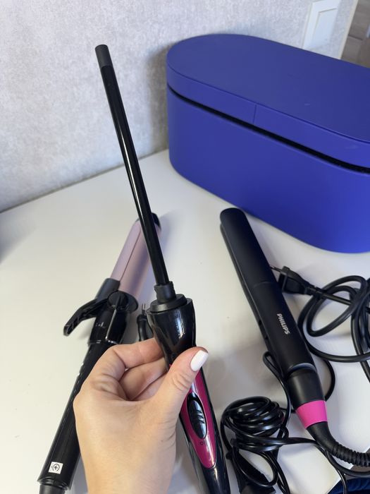 Набір приладів для укладки волосся: плойка Babyliss, Philips, стайлер
