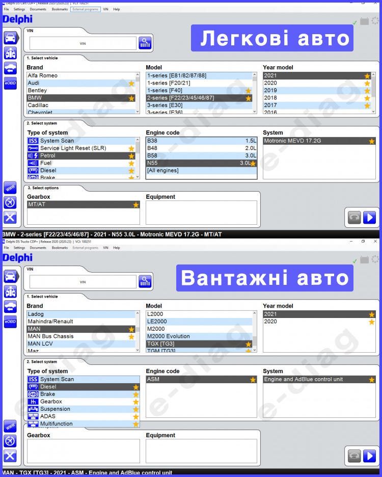 Автоканер Autocom CDP+ VCI діагностика | сканер автоком + ТРИ програми