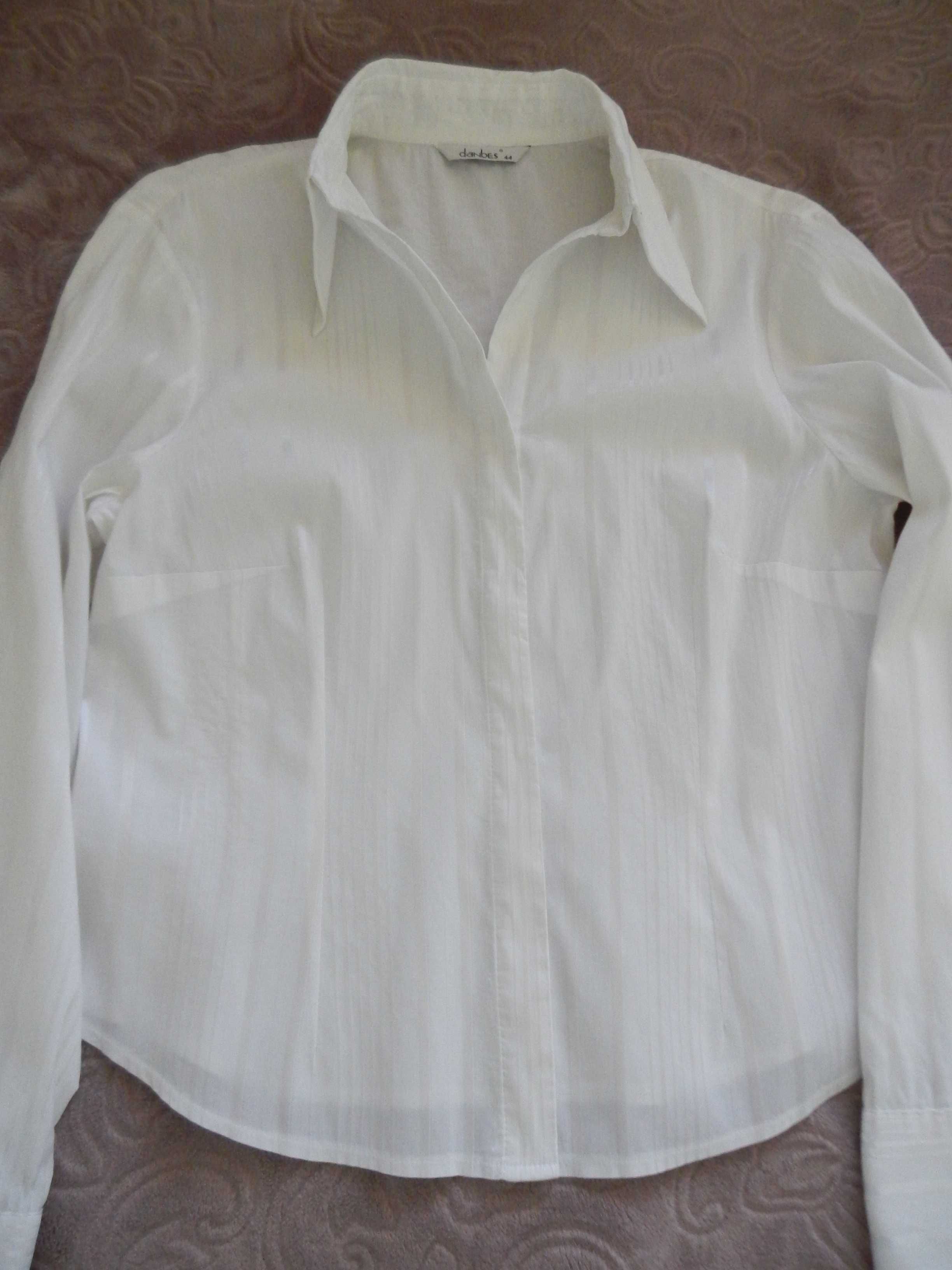 Biała bluzka koszulowa koszula damska r. 44/XXL