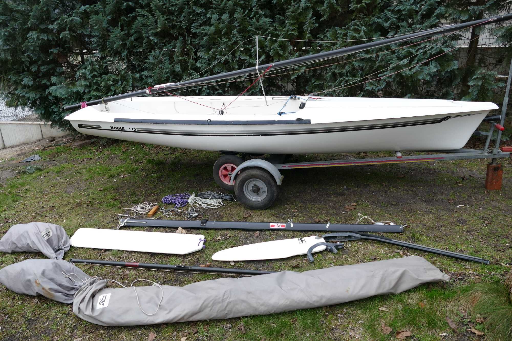 Łódź żaglowa żaglówka Hobie 405 4,05m + wózek przyczepa