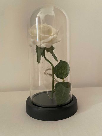 Wieczna Róża Świecąca w Szkle Walentynki Dla Kobiety Mamy LED