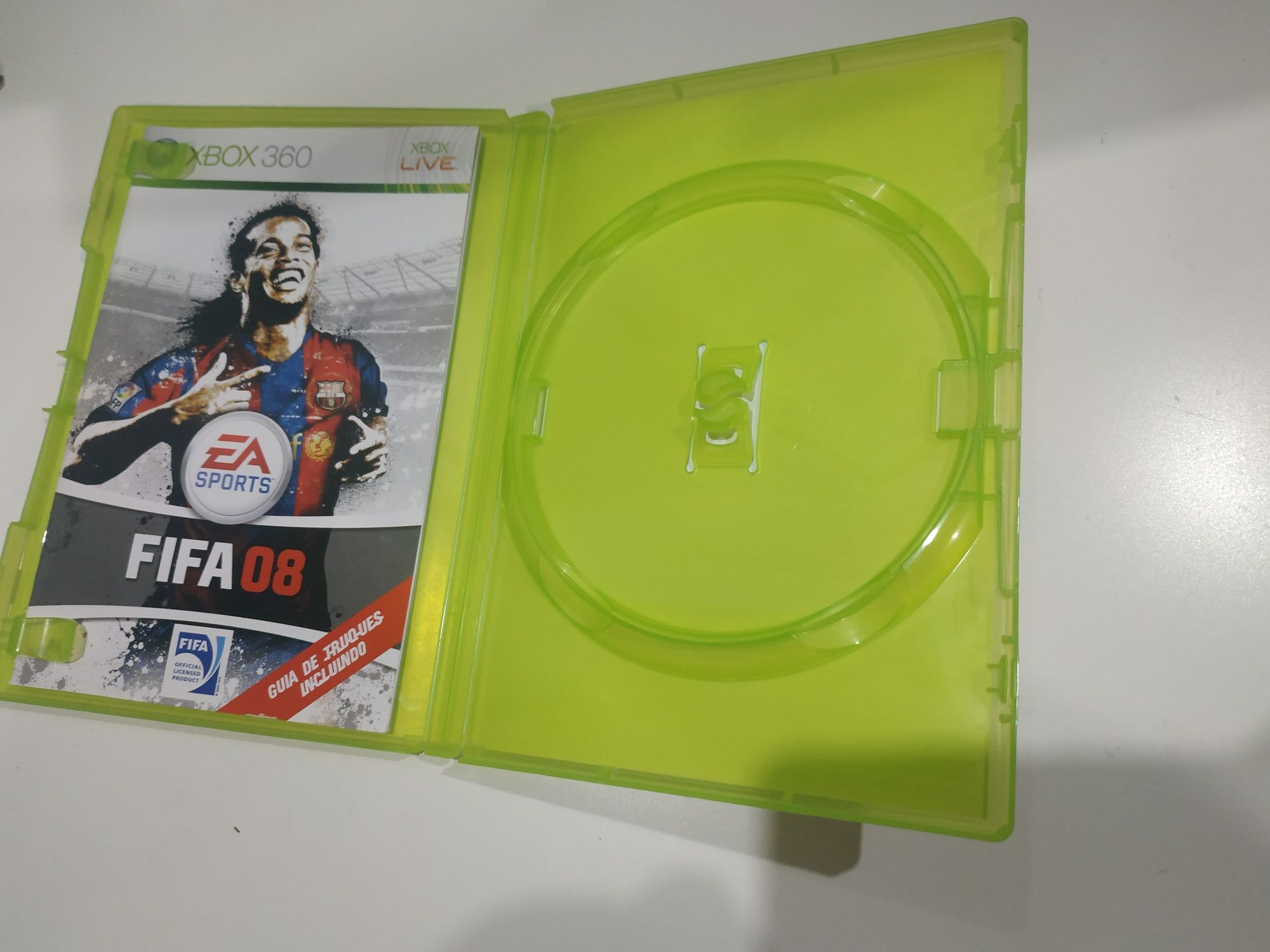 Xbox 360 FiFa 08 2008 " Capa + Manual Versão Portuguesa "