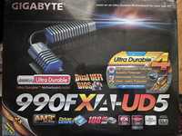 Материнська плата Gigabyte 990xfa-ud5+ процесор+памʼять