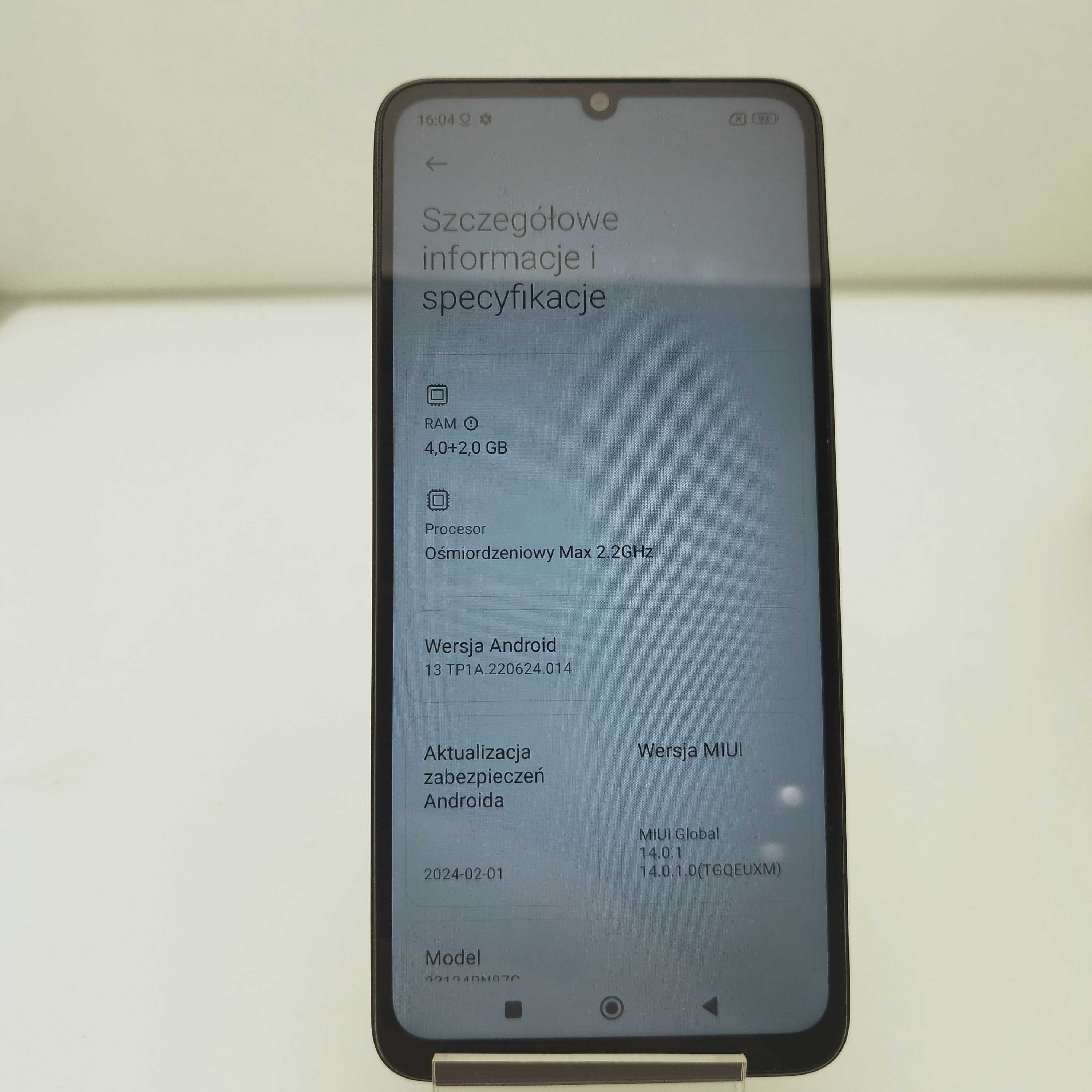 Smartfon Xiaomi Redmi 13C 5G 4 GB / 128 GB 5G niebieski 829/25/PSZ