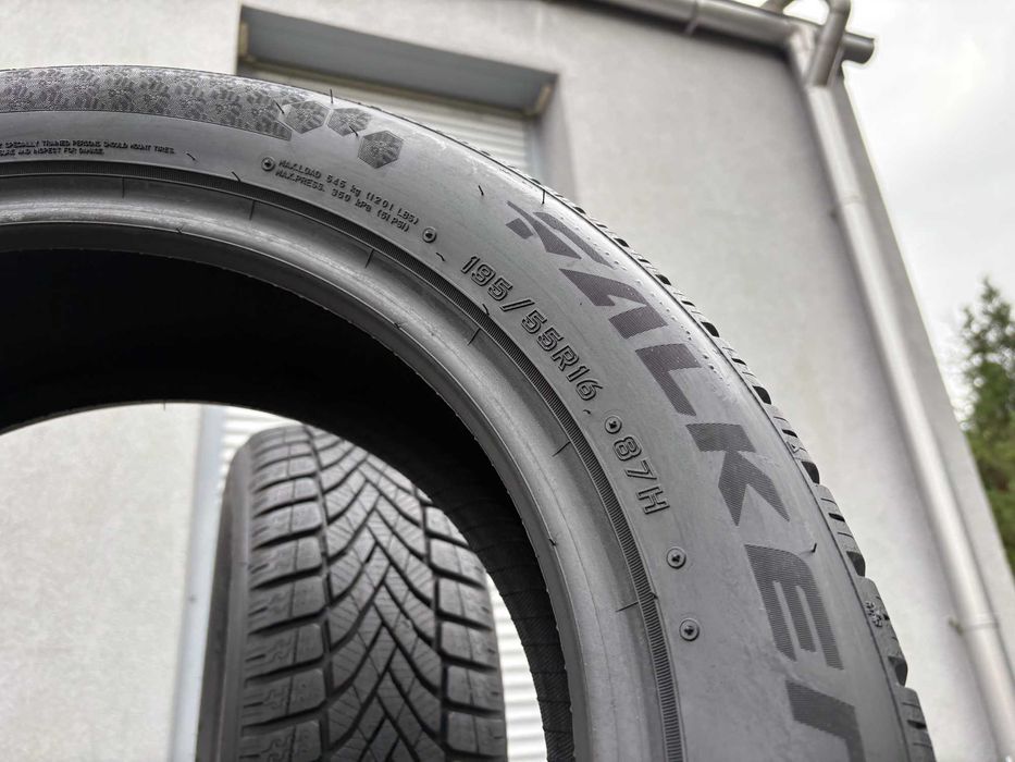 2szt zimowe 195/55R16 Falken 8,6mm 100% bieżnika 2023r Z954 gwarancja