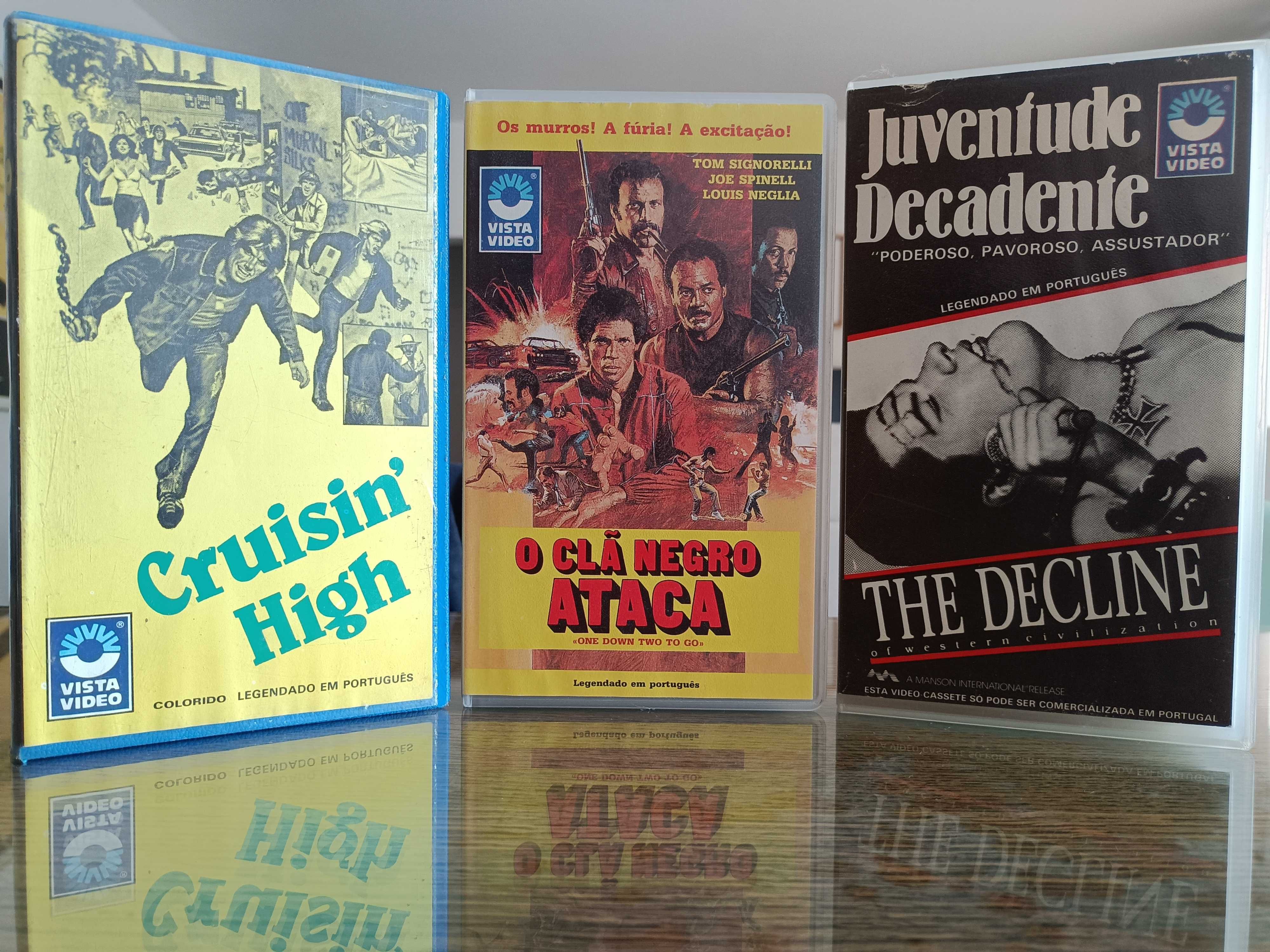 Filmes VHS Top Video e Vista Video Ex-Aluguer Clube de Video