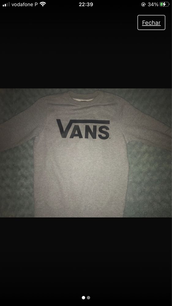 Sweat Vans cinzenta nova