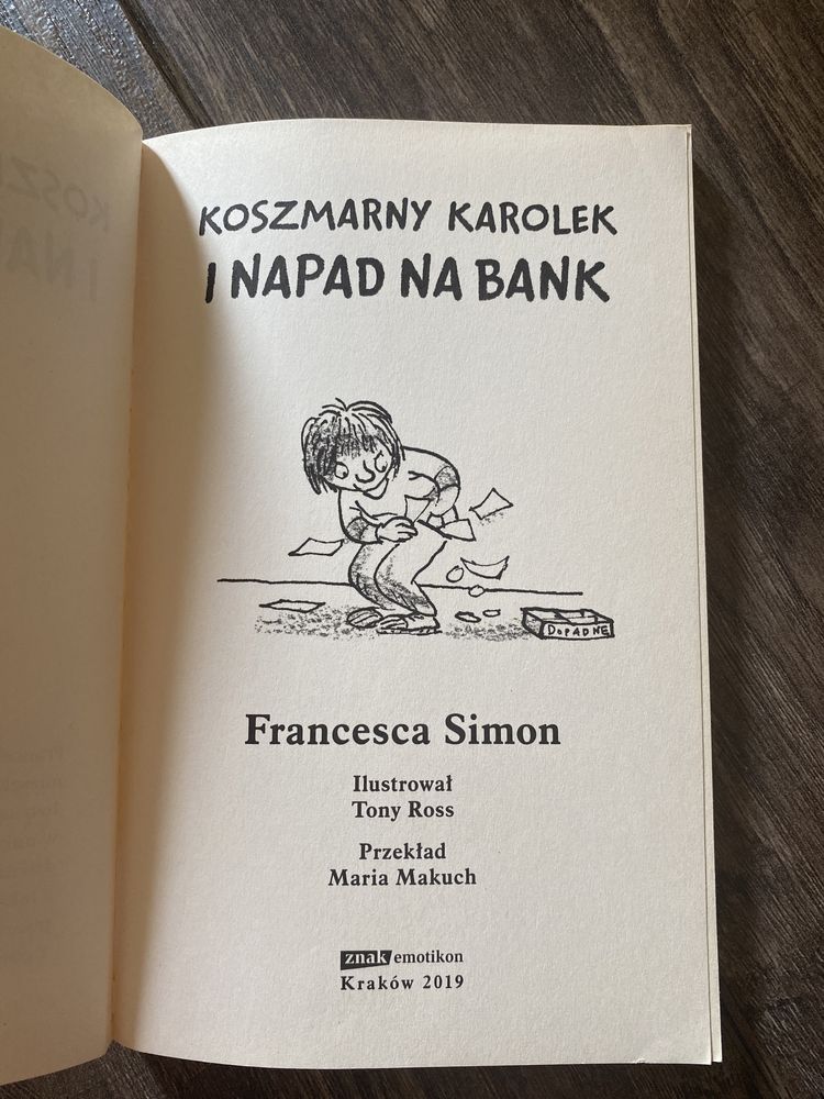 Koszmarny Karolek i napad na bank Francesca Simon