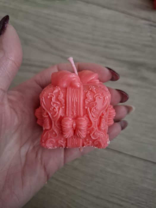 Box prezent świąteczny pakiet ręcznie robionych świec sojowych pudełko