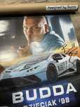 Plakat budda z autografem