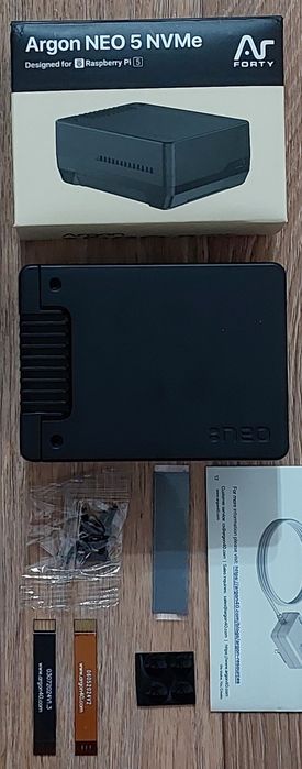 (НОВЫЙ) Корпус Argon NEO 5 M.2 NVMe с M.2 SSD Huadisk 256Gb 512Gb