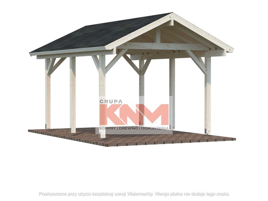 Carport, wiata na samochód, słupy 120x120 świerk OSTATNIA SZTUKA